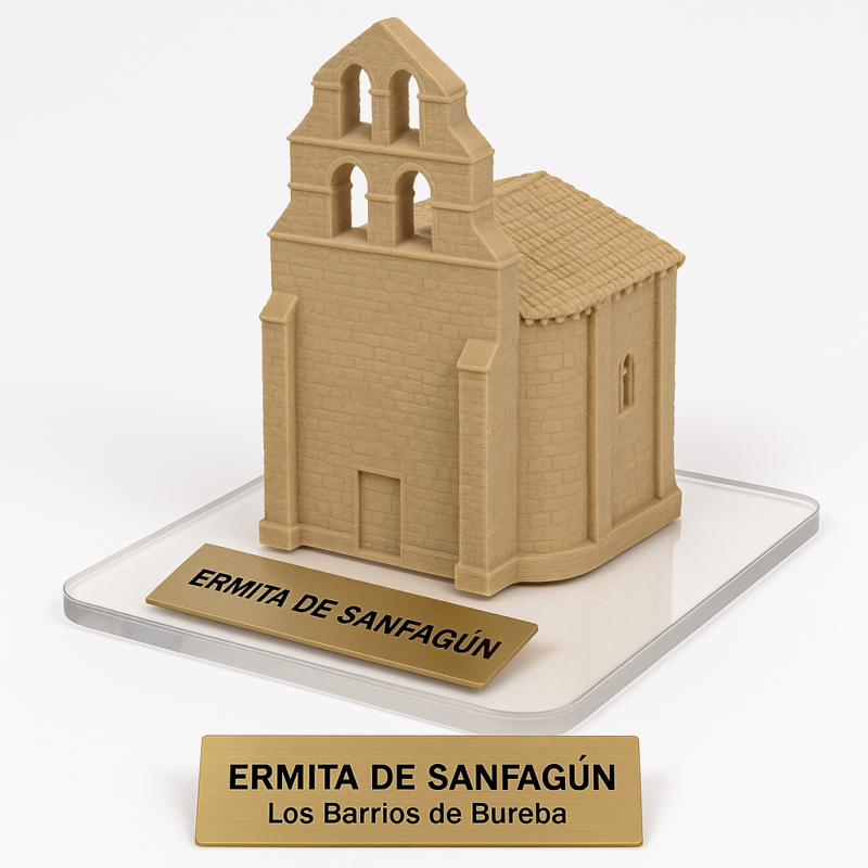 Iglesia San Fagún - 15cm - Impresión 3D