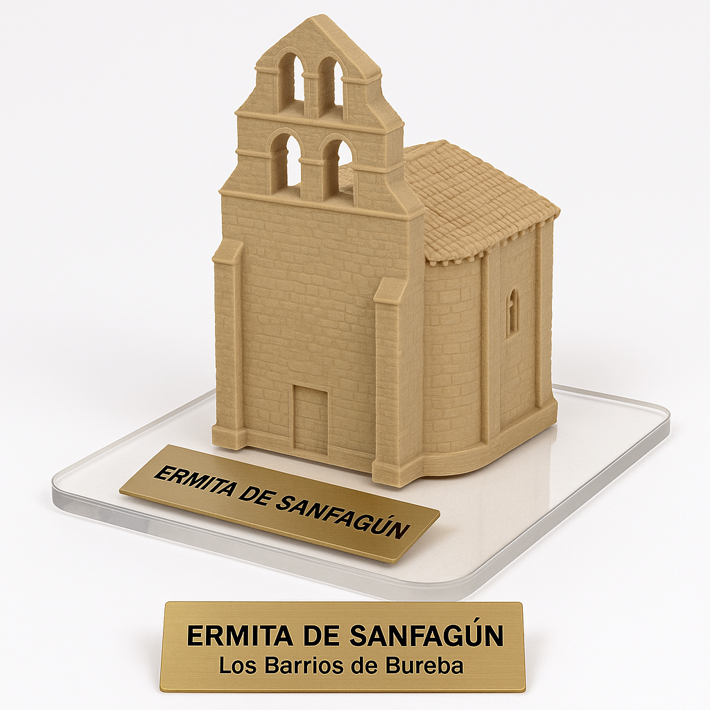 Iglesia San Fagún - 15cm - Impresión 3D